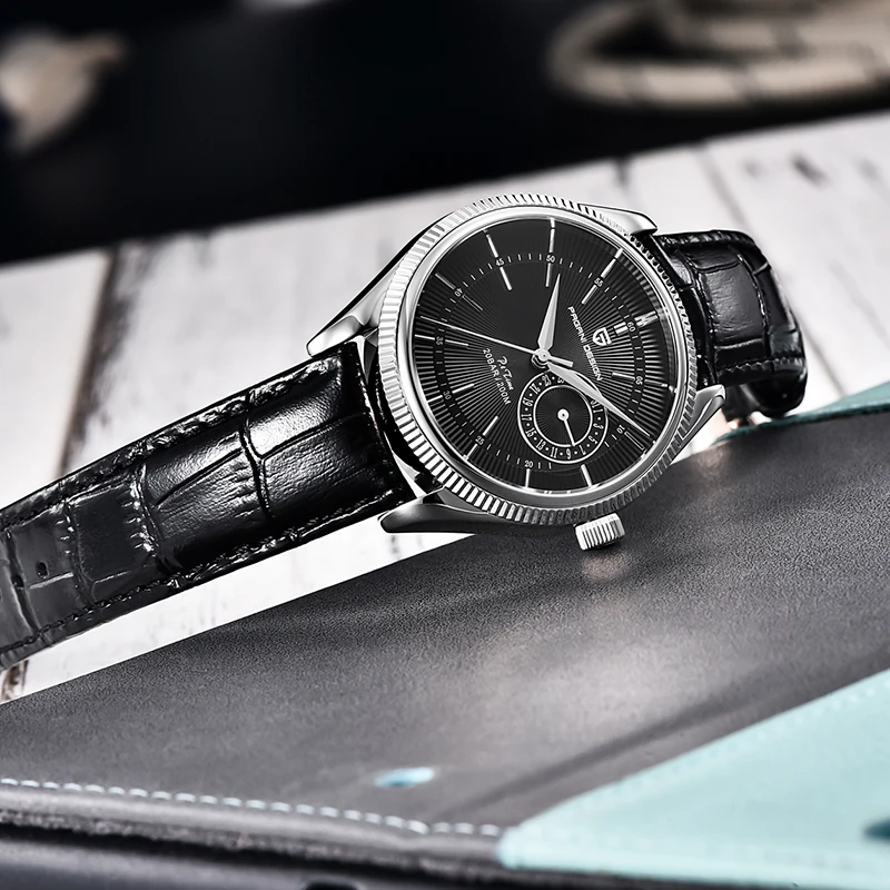 

PAGANI DESIGN New 40mm Quartz Men's Watch Top Brand Leather Watches Stainless Steel Sports Waterproof Chronograph Reloj Hombre