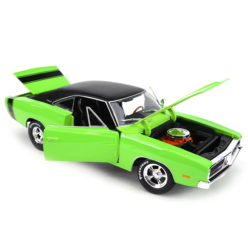 Maisto 1:18 1969 Dodge Charger R/T спортивный автомобиль статическая имитация литая модель