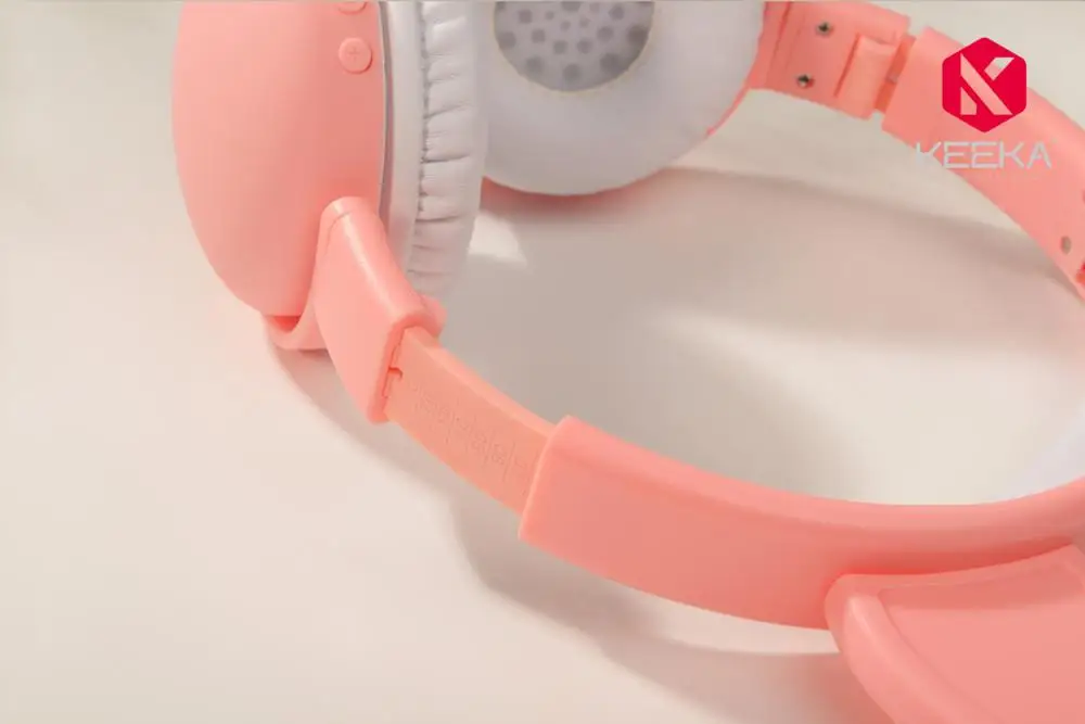 Милая Беспроводная bluetooth гарнитура с кошачьими ушками складная микрофоном для