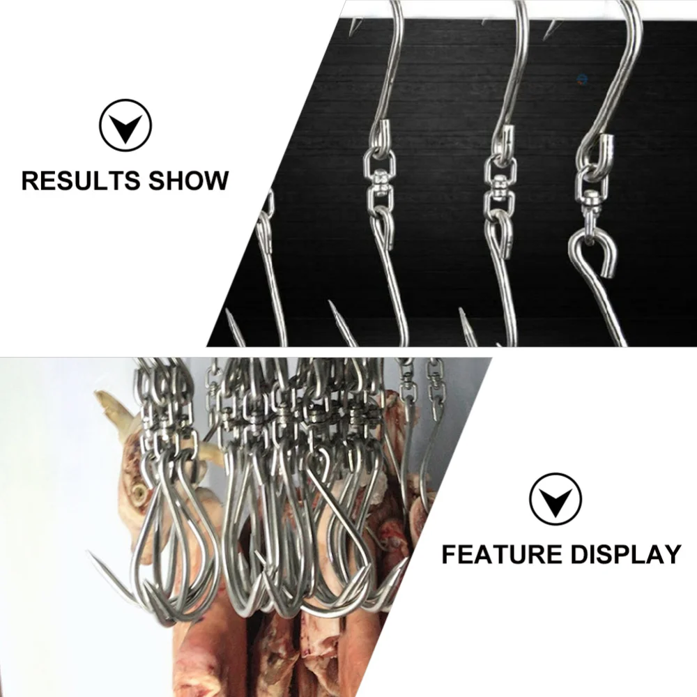 

1pc Household Heavy-duty Hook Stainless Steel S-shaped Hook Kitchen Bacon Hook