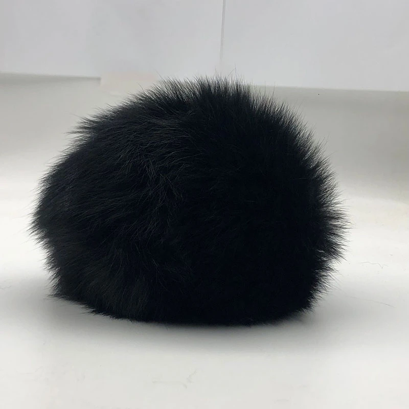 15cm 15 см натуральный животный Hairball Hat помпон ручной работы DIY действительно енот большой волос шар шляпа помпон с пряжкой - Цвет: 15cm