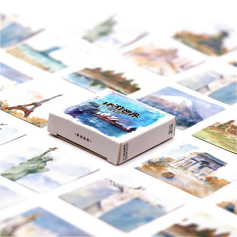 Комплект из 1 предмета Для путешествий по всему миру канцелярские наклейки