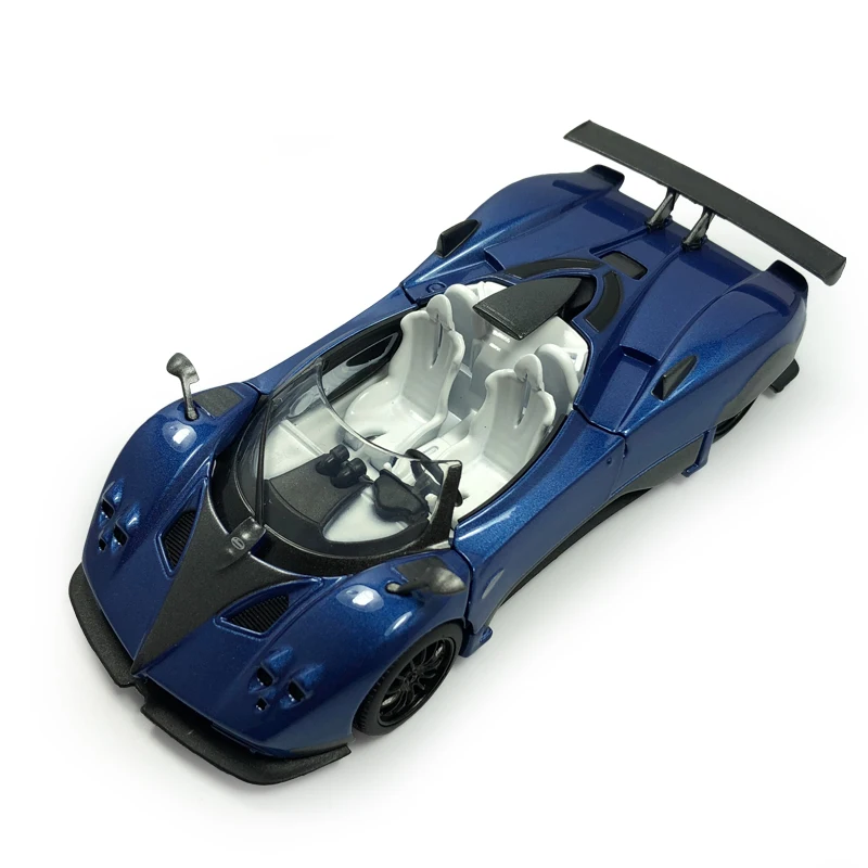 Модель автомобиля HOMMAT 1:36 Pagani Zonda литой автомобиль из голубого металлического