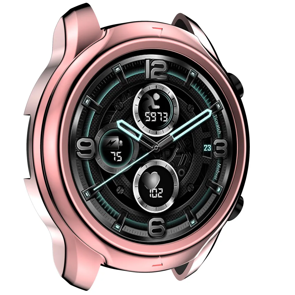 TPU Lightweight Protective Watch Cover for Smartwatch TicWatch Pro 3 Case Soft Flexible Bumper Shell Thin Antifall Durable Frame