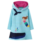 Jumping Metersплатье для девочек; Одежда для малышей; Платья с капюшоном и длинными рукавами для маленьких девочек; Костюм принцессы; Unciorn; Детская одежда