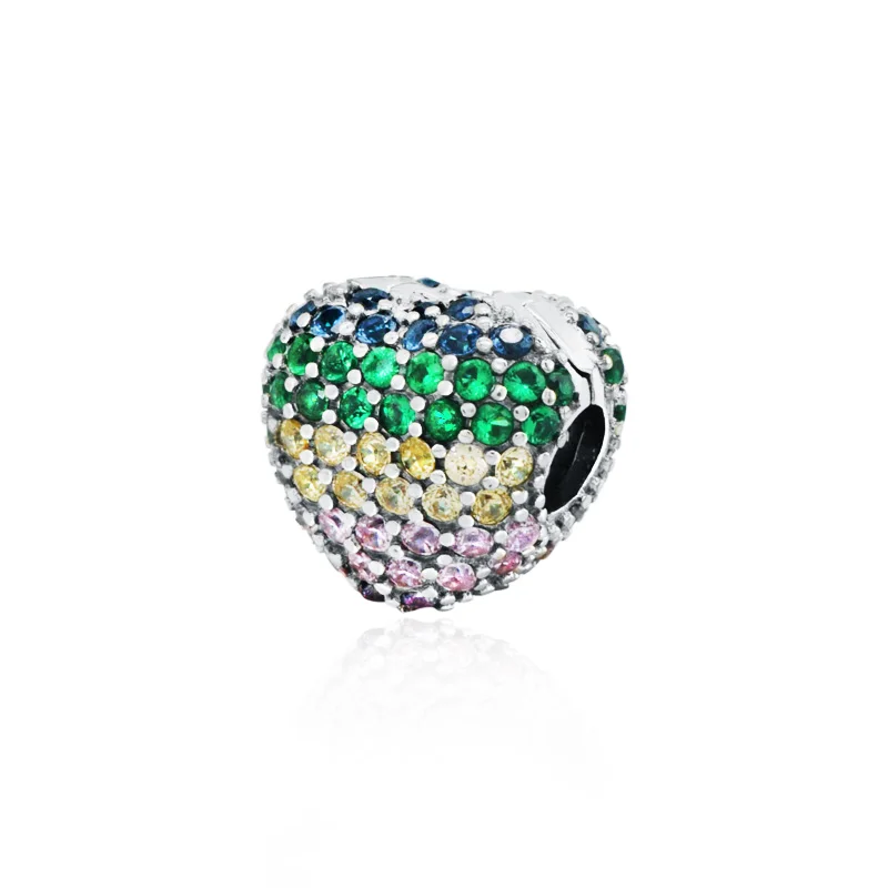 925 Серебряный Кристалл Стиль звезда Рождество Сердце Луна бант круглый шарик