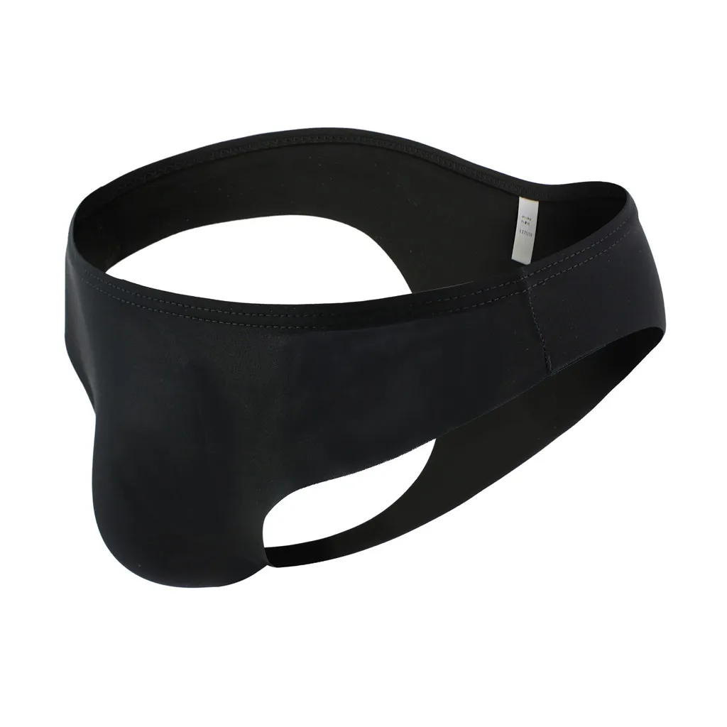 Бесшовные Для мужчин сексуальные трусы брифы чистый ледяной шелк нижнее белье