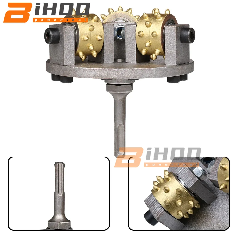 

130mm/5'' Electric Chisel Hammer Head For Concrete Lychee Hemp Alloy Grinding Wheel Stone Hammer 21 Teeth 1PC