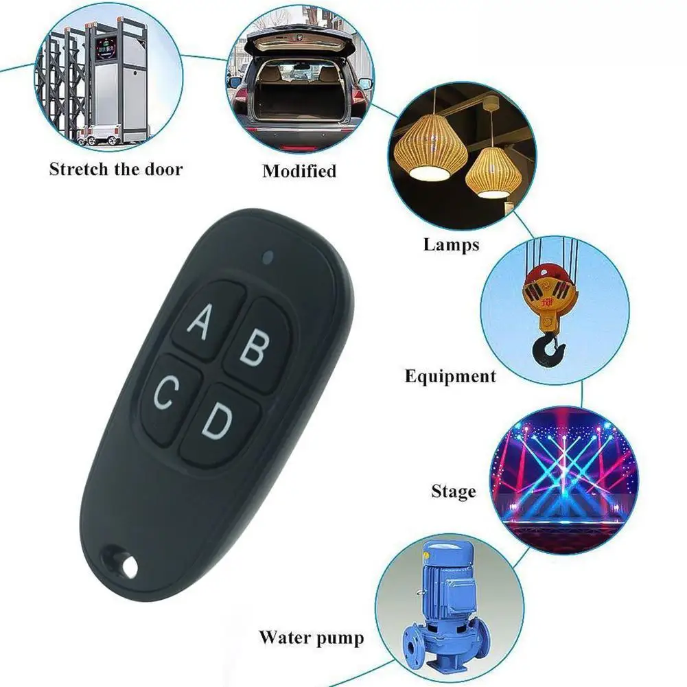 

433MHZ Remote Controller Universal For Copy Electric Opener Key Gate Cloning Bottle Garage Car Car Code Door Clone S8O0
