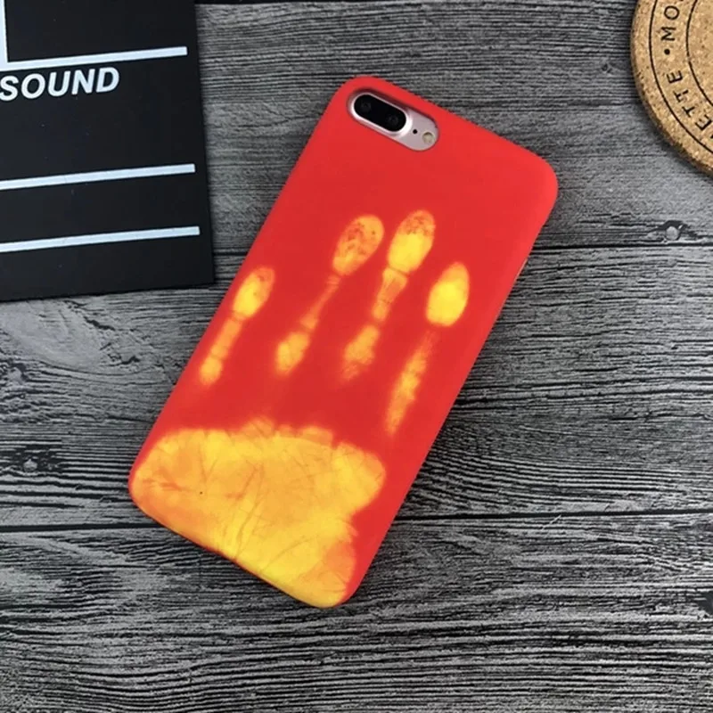 Thermal Heat Induction Phone Case for Iphone XS 11 Pro MAX 6 6S Plus 5 5S SE Sensor for Iphone X XR 6 7 8 Plus Protective Cover