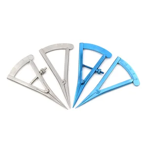 Измеритель для глаз из нержавеющей стали, инструмент для двойной хирургии век, дизайн измерения век, винтовой компас, компас, инструмент для формирования век