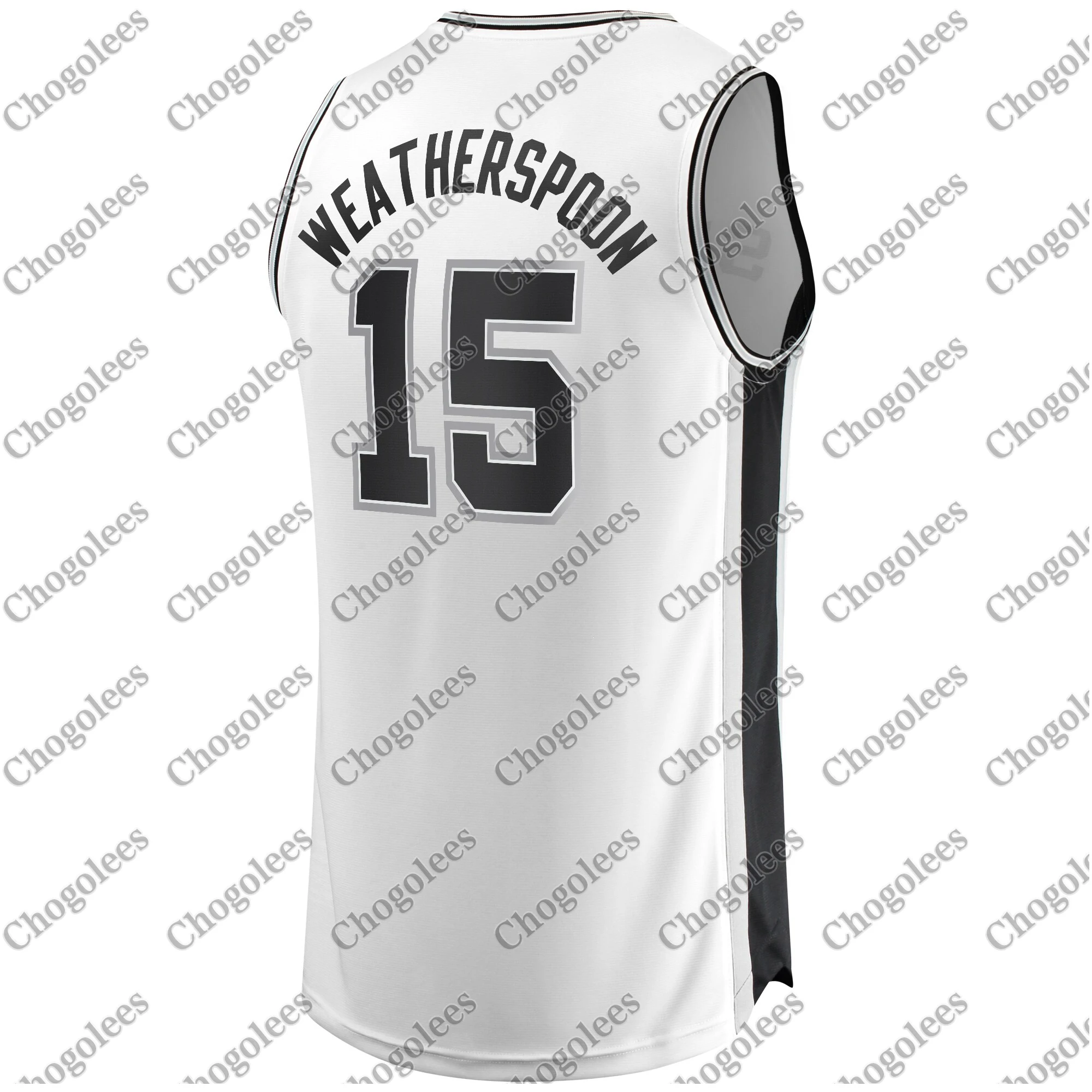 

Men Basketball Jersey Quinndary Weatherspoon San Antonio Branded Fast Break Player Jersey White Association Edition