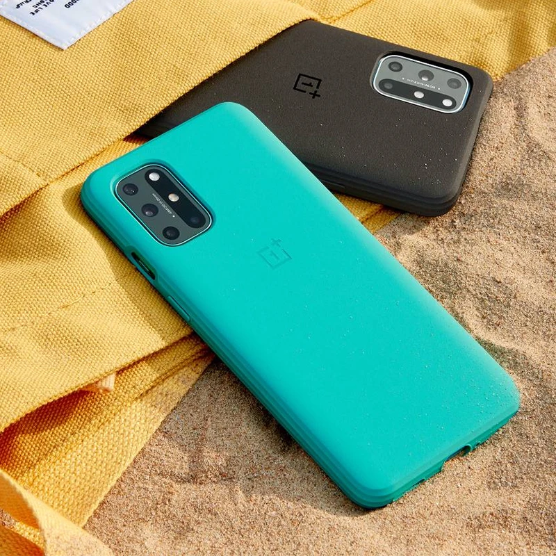 Для оригинального OnePlus 8 T искусственное песчаник Karbon Bamper чехол защитный 3D