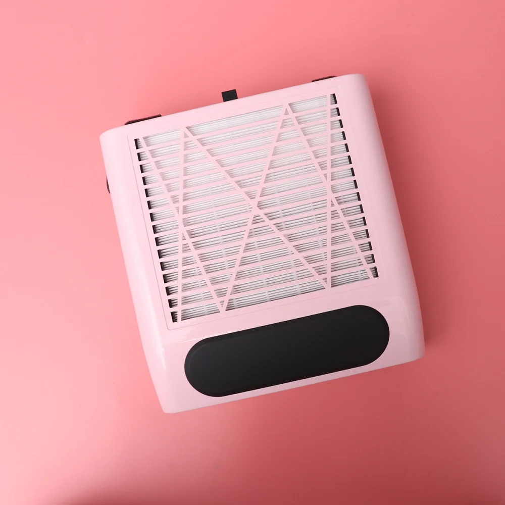 

1Pc Professional 80W Nail Art Dust Collector Vacuum Cleaner No-spilling Filter Device Nail Dust Collector with UK Plug (White)