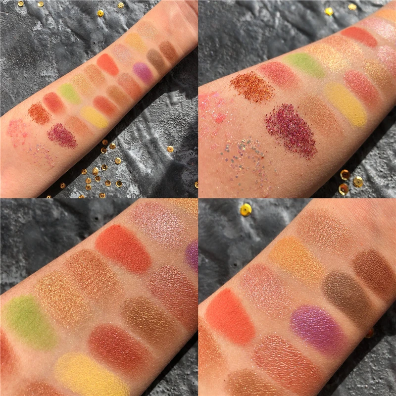 35 Color Diamond Holographic Eyeshadow Palette Shimmer Matte Creamy Metallic EyeShadow Pallete Glitter Pigmented Makeup Palette