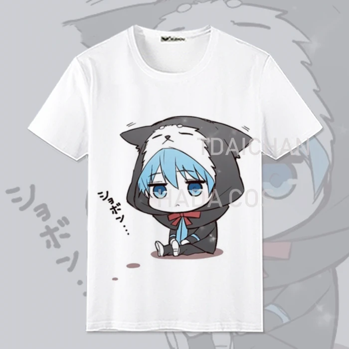 Детский баскетбольный костюм Kuroko's Kuroko Tetsuya Kagami Taiga с принтом белый топ