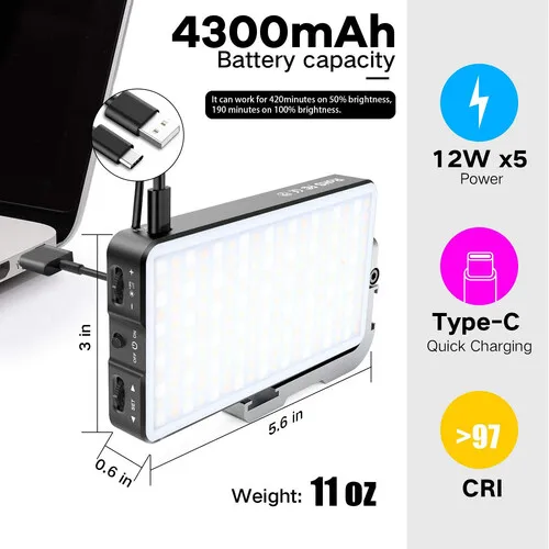 G3 RGN Video Light Film Levels Color Photographic Lighting for Youtube Tiktok Live Broadcast Fill Lamp | Электроника