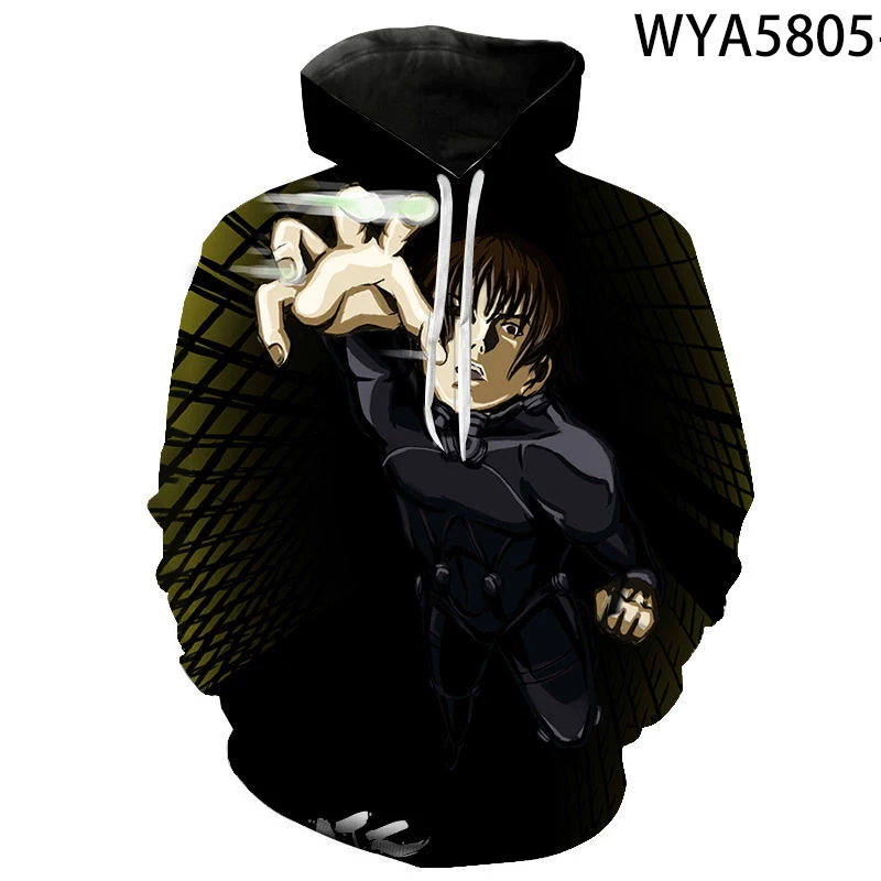 Толстовка Gantz с длинным рукавом для мальчиков и девочек модная уличная одежда 3D