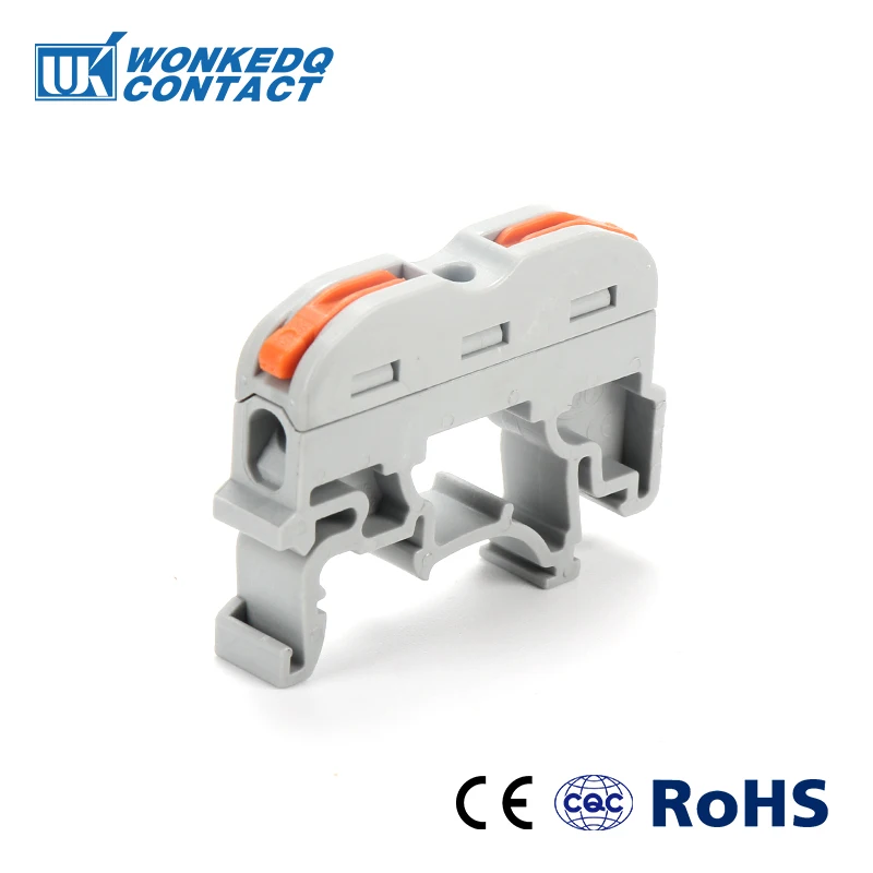 Din Rail терминал для соединения проводов блок PCT-211 быстрая проводка компактный стыковой проводник Быстрый Кабельный соединитель-проводник 10 шт