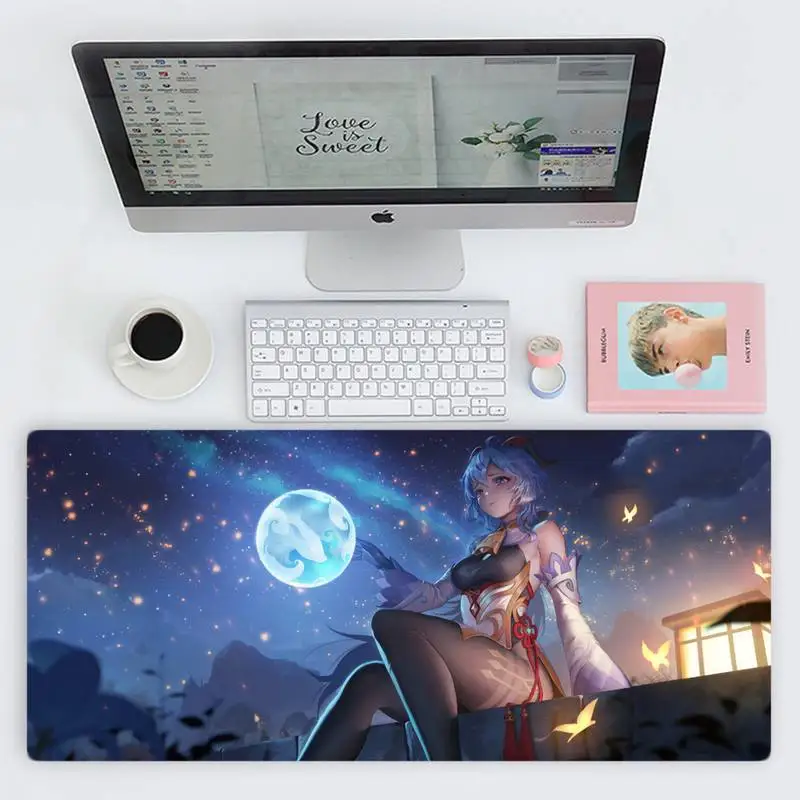 

Genshin Impact Office Mice Gamer Soft Mouse Pad Desk Table Protect Game Office Work Mouse Mat pad X XL Non-slip Laptop Cushion