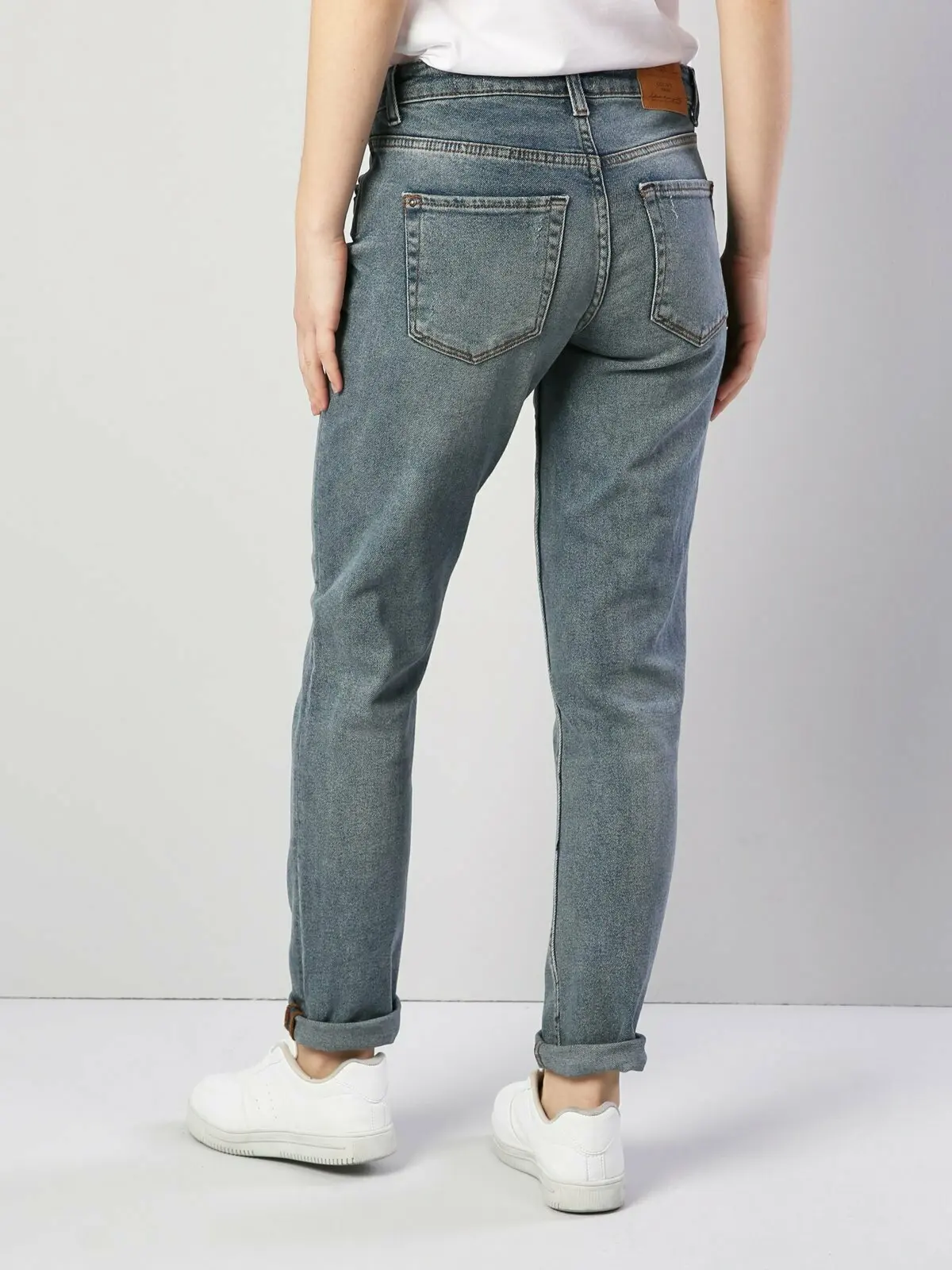 Colins Woman 891 Maya Slim Fit Blue High Rise Tapered Leg Jean Pantswomen's trousers women's pants Trousers for women pants wome