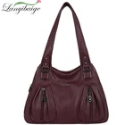 2022 Новая Большая вместительная мягкая кожаная сумка модная брендовая дизайнерская сумка на плечо дорожная сумка Ретро Повседневная сумка-мессенджер