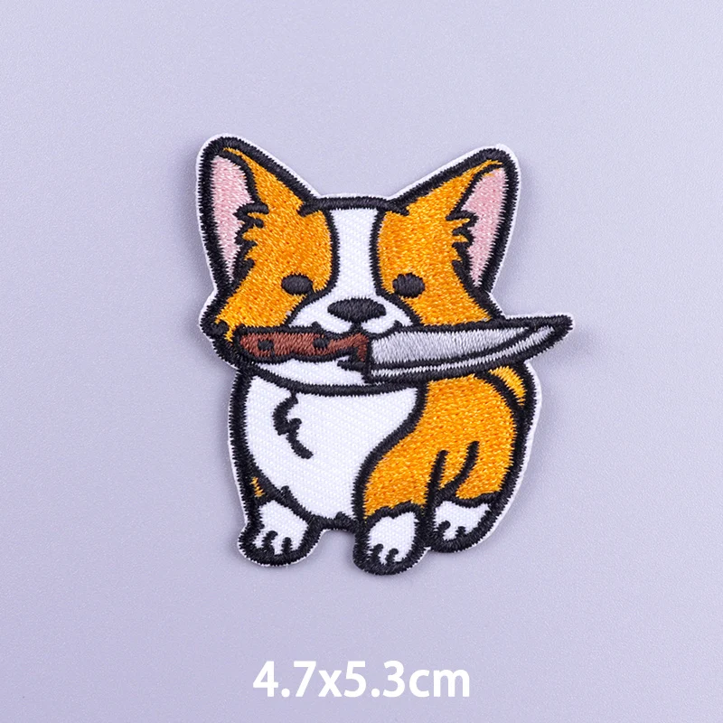 Забавные мультяшные/Животные патчи вышитые для одежды термоклейкие на одежду |