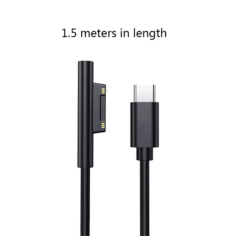 

150cm Fast Charging Cable USB C Type C Charger Power Supply Adapter PD Cord for Surface Pro 7/6/54/3 Book/Book 2