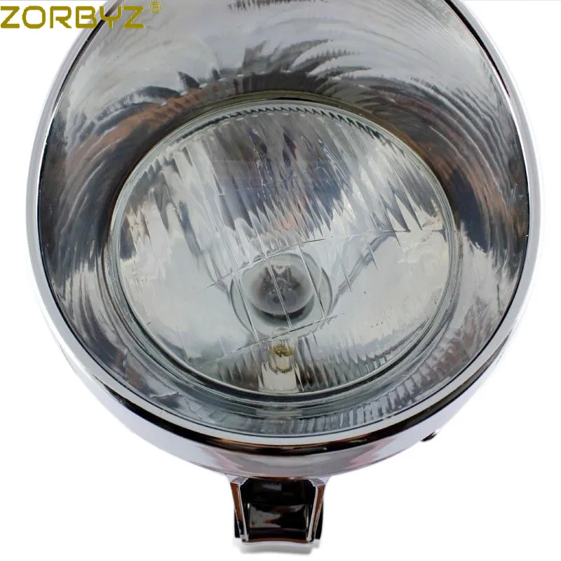 Мотоциклетная хромированная галогенная фара ZORBYZ 6 5 дюйма подходит для Harley Honda