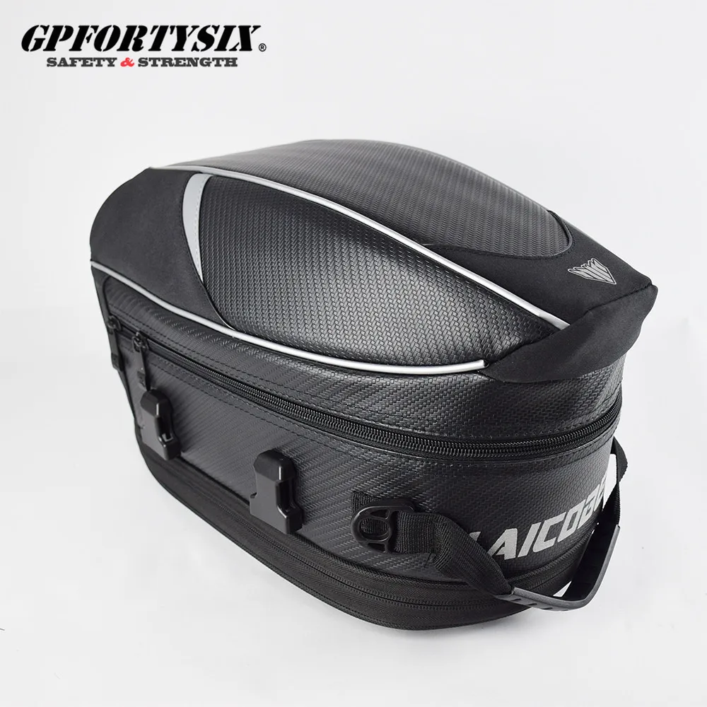 Новая водонепроницаемая сумка GPFORTYSIX на заднее сиденье мотоцикла черная моторная