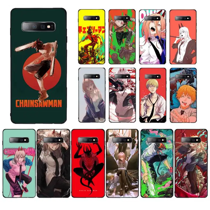 

YNDFCNB Anime Chainsaw Man Phone Case for Samsung S10 21 20 9 8 plus lite S20 UlTRA 7edge