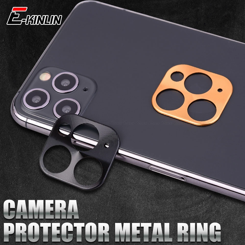 Металлическое защитное кольцо для объектива камеры iPhone 11 Pro Max задняя камера
