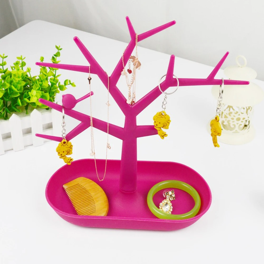 Деревянная пластиковая стойка для ювелирных изделий колье браслет серьги