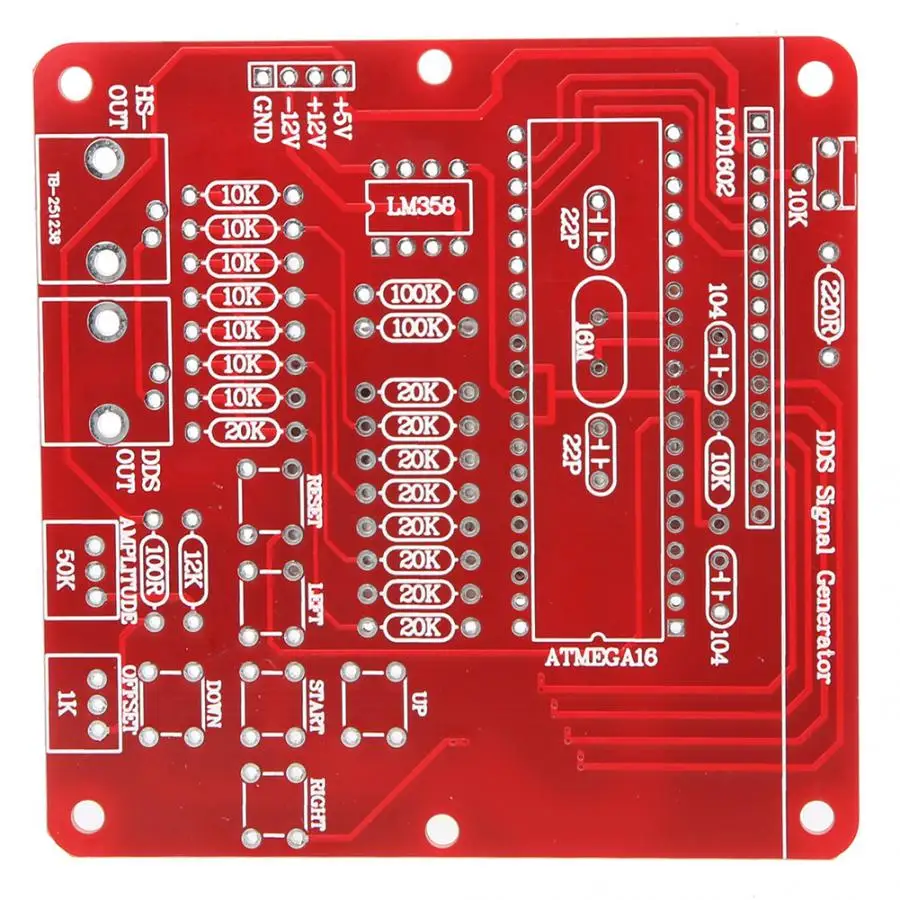 Модуль генератора сигналов DDS комплект для самостоятельной сборки импульсный