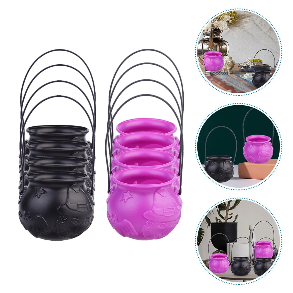 

8pcs Hand-held Candy Buckets Children Portable Candy Containers