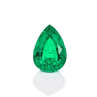 colombian emerald stone in pears shape hydrothermal emerald pear 7mm9mm 1 5 carats weight for wedding special jewelry design
