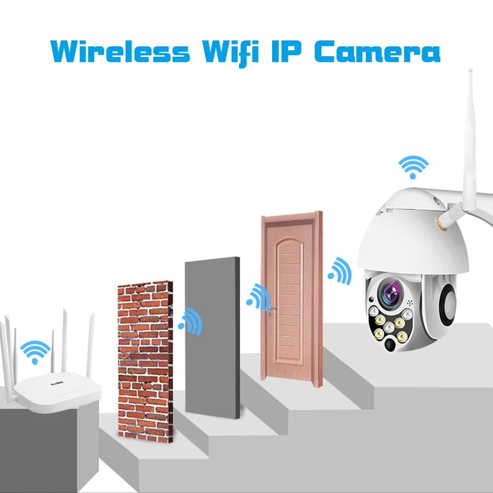 KuWfi 1080P wifi камера HD 2MP IP камера с автоматическим отслеживанием Водонепроницаемый купол домашней безопасности беспроводная ip-камера, двухстороннее аудио