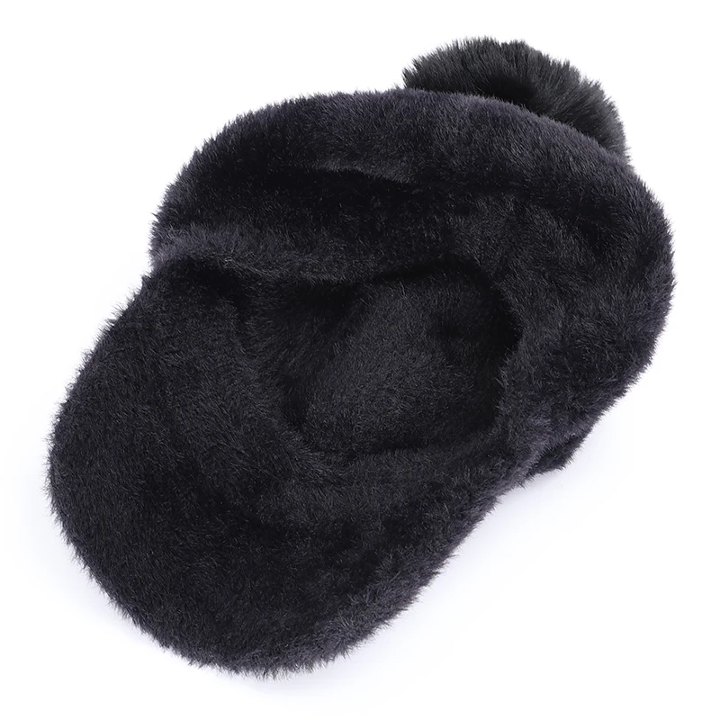 

2020 New Fashion Lady Mohair Winter Hat Women Pompom Casual Knit Beanie Warm Berets women's Baseball Cap Wool Visor Bonnet Soft