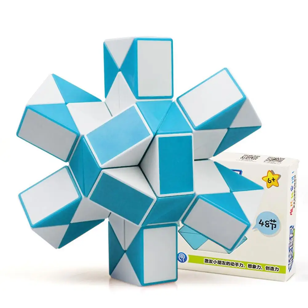 

Qiyi 72 Segments Magic Rule Snake Cube Variety Diy Elastic Changed Popular Twist Transformable Kid Puzzle Toy For Children
