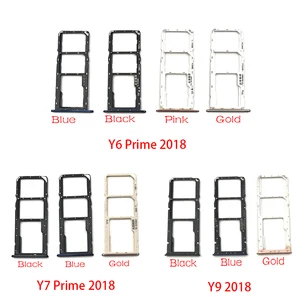 Новинка, держатель для Micro Nano SIM карты, слот для лотка, адаптер для Huawei Y6 Y7 Prime Y9 2018, запасные части для SIM-карты