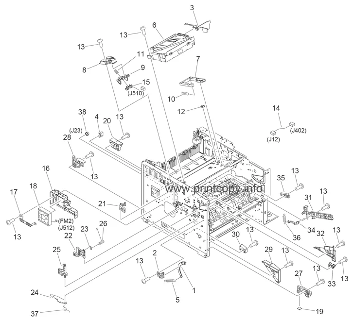 Блок сканера (лазер) RM1-1521-030 для HP LaserJet P3005/ M3027/ M3035 | Компьютеры и офис