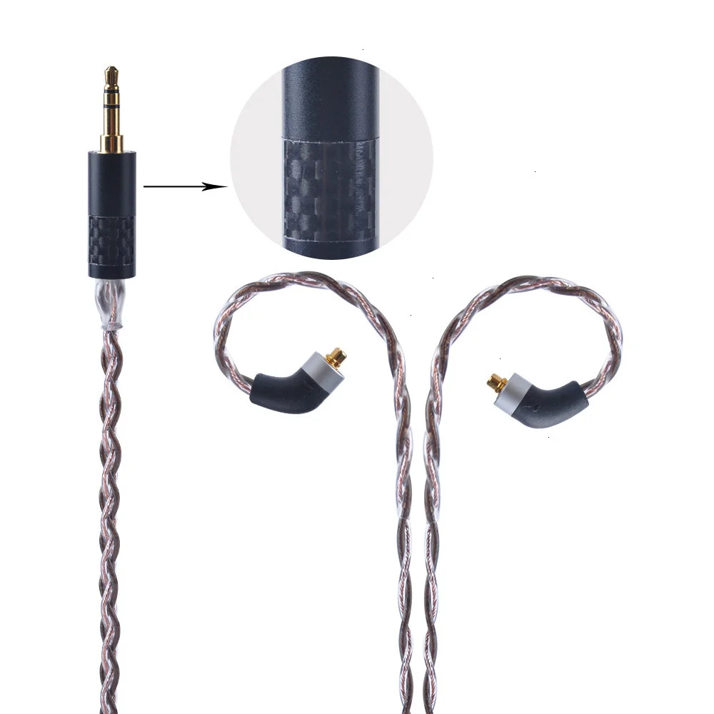 UPOCC NEOTECH 26AWG 7N монокристаллической Медь кабель 2,5/3,5/4,4 мм балансный кабель для наушников с MMCX импорт из Тайваня для HQ8