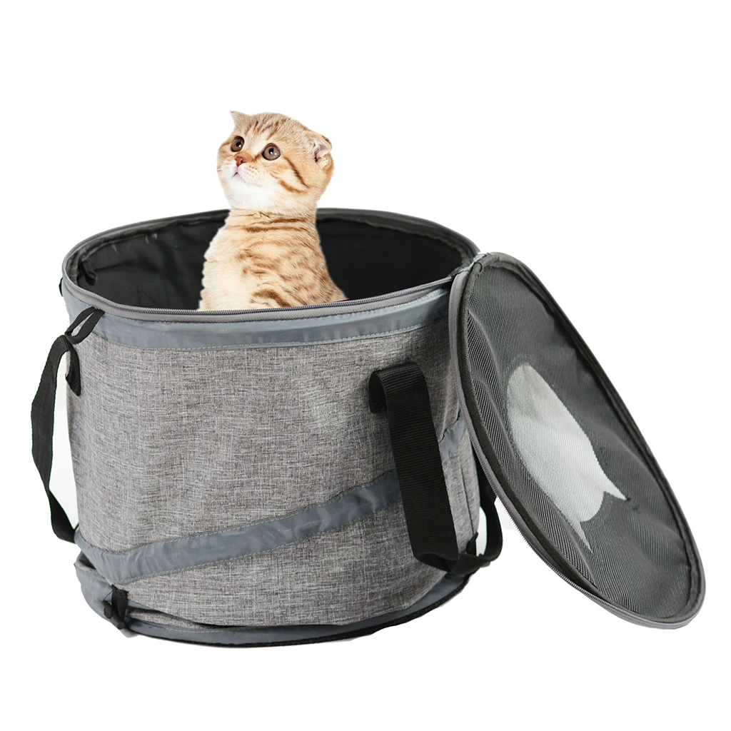 

Cat Tunnel Tube Collapsible Cat Play Tent Interactive Toy Cat House Bed with