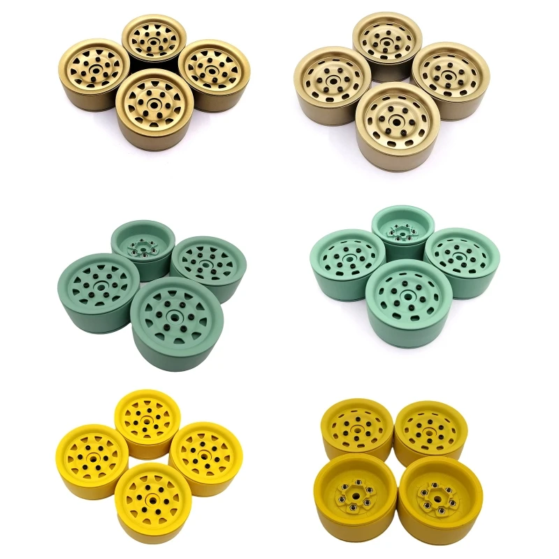 1.9'' Alloy Beadlock Wheel Rims Metal Wheel Rim Beadlock Wheel Hub for trx4 Axial SCX10 90046 90034 90035 90044 Dropshipping