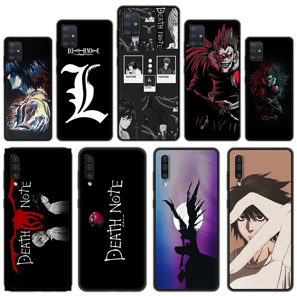 

Death Note Ryuk Kira Phone Cover Case For Samsung Galaxy A12 A32 A52 A70 A50 A20 A10 A72 A10S A40 4G Soft TPU Fundas Shell Coque