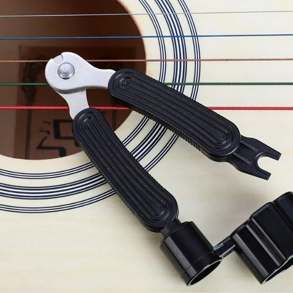 

3 in 1 Guitar Peg String Winder + String Pin Puller + String Cutter Guitar Tool Set Multifunction Guitar Accessories