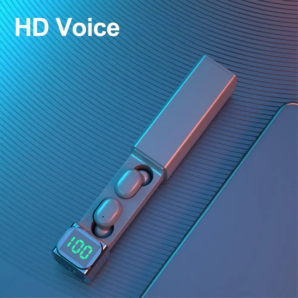 BQC-01 беспроводные наушники интеллектуальный цифровой дисплей IPX7 стерео