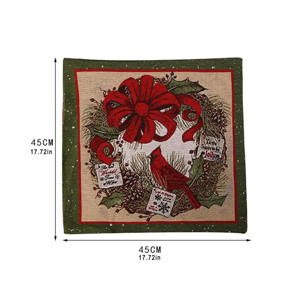 

Christmas Decorations 2021 Decorative Sofa Christmas Pillowcase Cushion Cover Christmas Ornament For Home New Year Decor