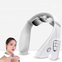 remote neck massager tens electric heating neck pulse massage shoulder neck cervical pain relief tool home work health care