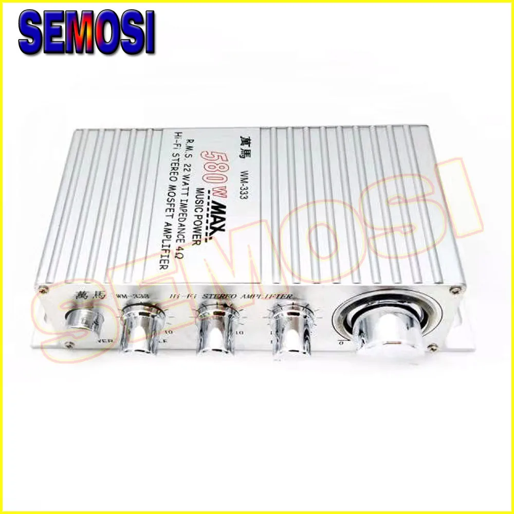 4 Ом аудио усилитель Hi-Fi стерео для аркадной машины громкоговоритель 580 Вт 12 в